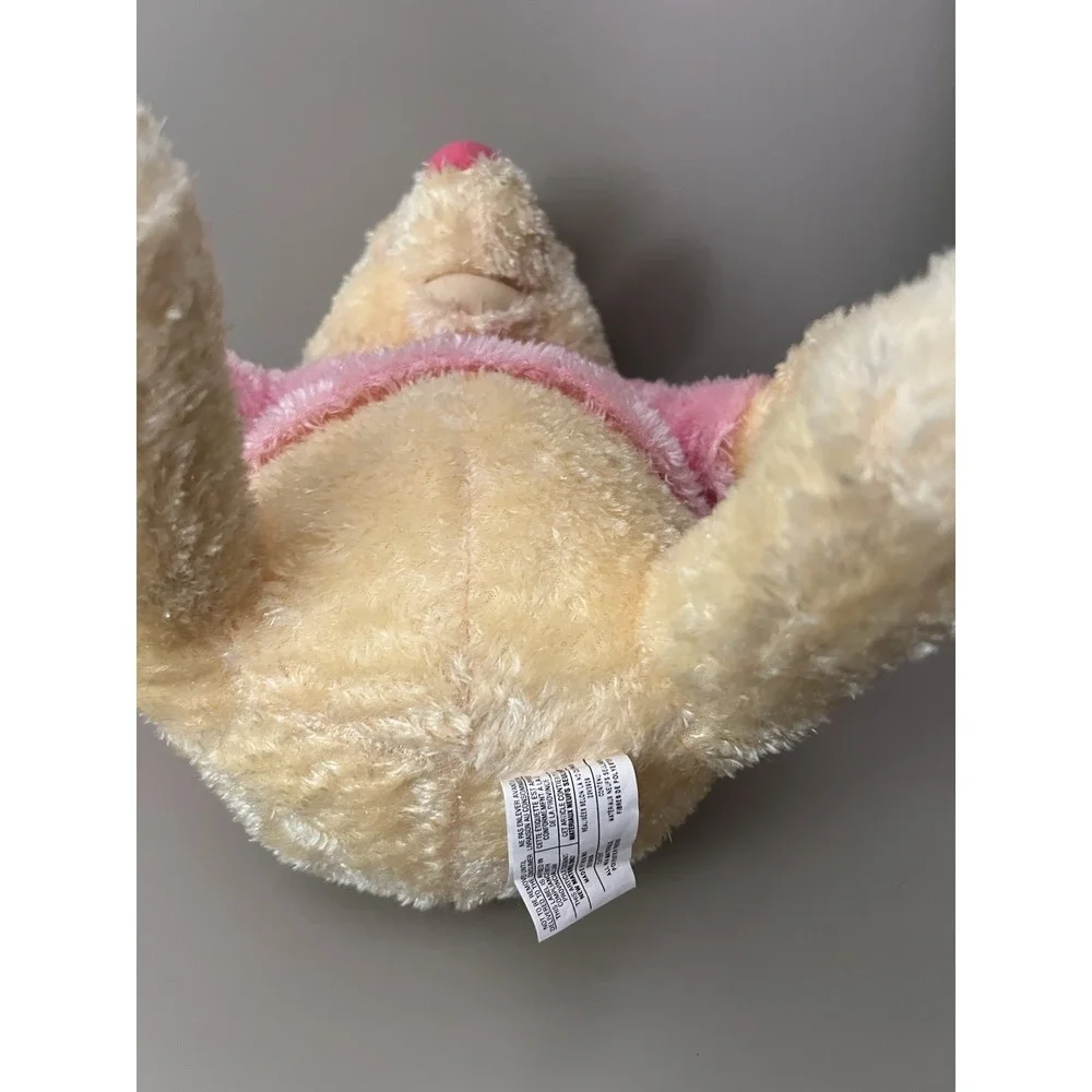 Winnie‎ The Pooh Bear Plush Disney Store Pink Sparkly Glitter Yellow Shirt 16